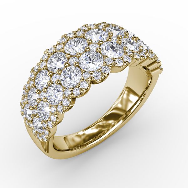 Get Sentimental Diamond Double Row Ring Image 2 P.K. Bennett Jewelers Mundelein, IL