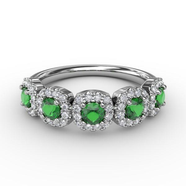 Blossoming Love Emerald and Diamond Ring Sanders Diamond Jewelers Pasadena, MD