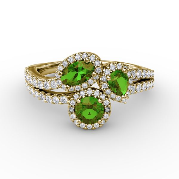 Feel The Elegance Emerald and Diamond Ring  Castle Couture Fine Jewelry Manalapan, NJ