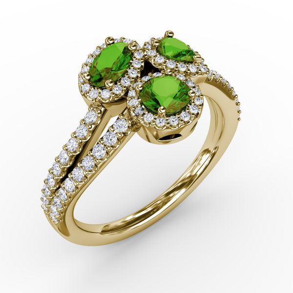 Feel The Elegance Emerald and Diamond Ring  Image 2 Sanders Diamond Jewelers Pasadena, MD