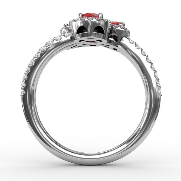 Feel The Elegance Ruby and Diamond Ring  Image 3 P.K. Bennett Jewelers Mundelein, IL
