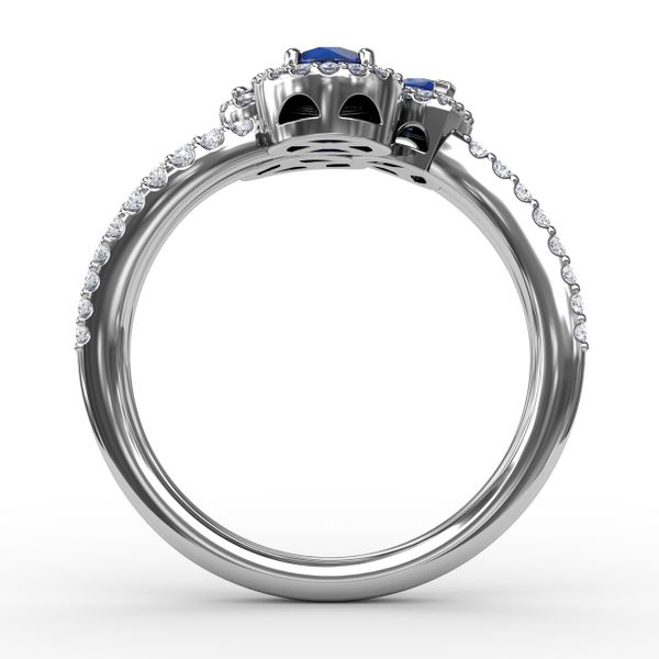 Feel The Elegance Sapphire and Diamond Ring  Image 3 J. Thomas Jewelers Rochester Hills, MI
