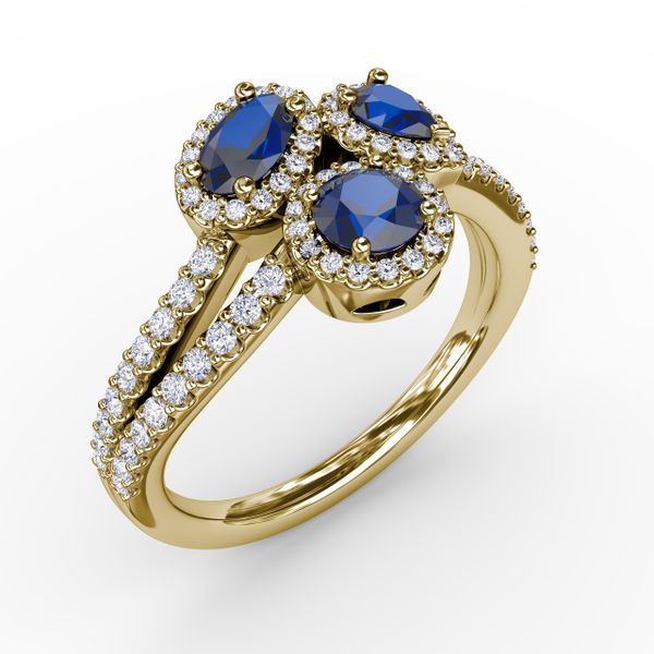 Feel The Elegance Sapphire and Diamond Ring  Image 2 Mesa Jewelers Grand Junction, CO