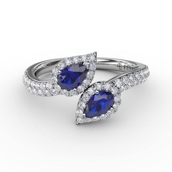Double The Love Sapphire and Diamond Ring  Falls Jewelers Concord, NC
