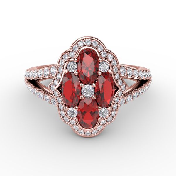 Make A Statement Ruby and Diamond Ring  The Diamond Center Claremont, CA