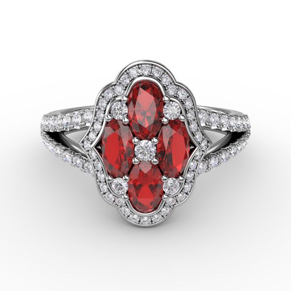 Make A Statement Ruby and Diamond Ring  Conti Jewelers Endwell, NY