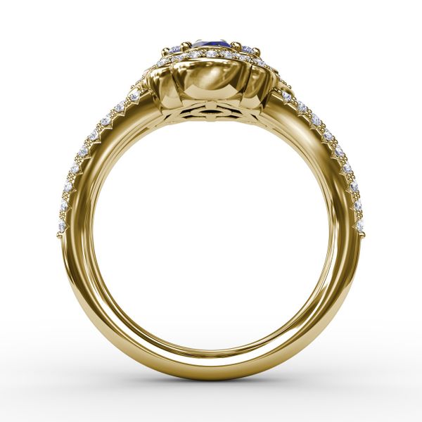 Make A Statement Sapphire and Diamond Ring  Image 3 D. Geller & Son Jewelers Atlanta, GA