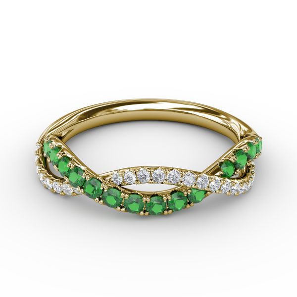 Infinite Love Emerald and Diamond Ring  P.K. Bennett Jewelers Mundelein, IL