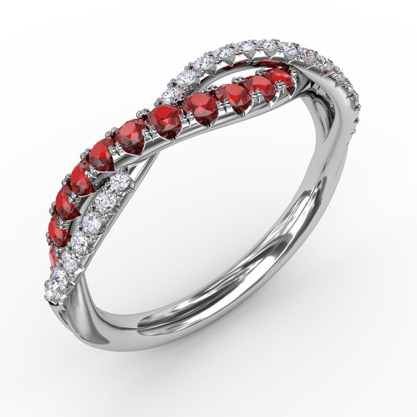 Infinite Love Ruby and Diamond Ring  Image 2 P.K. Bennett Jewelers Mundelein, IL