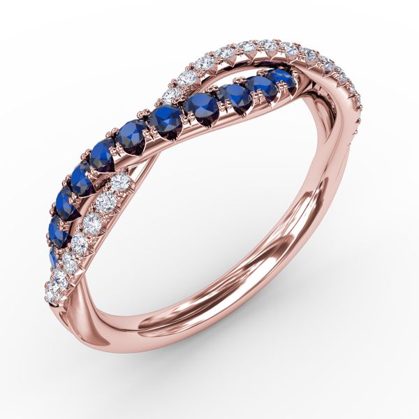 Infinite Love Sapphire and Diamond Ring  Image 2 Mesa Jewelers Grand Junction, CO