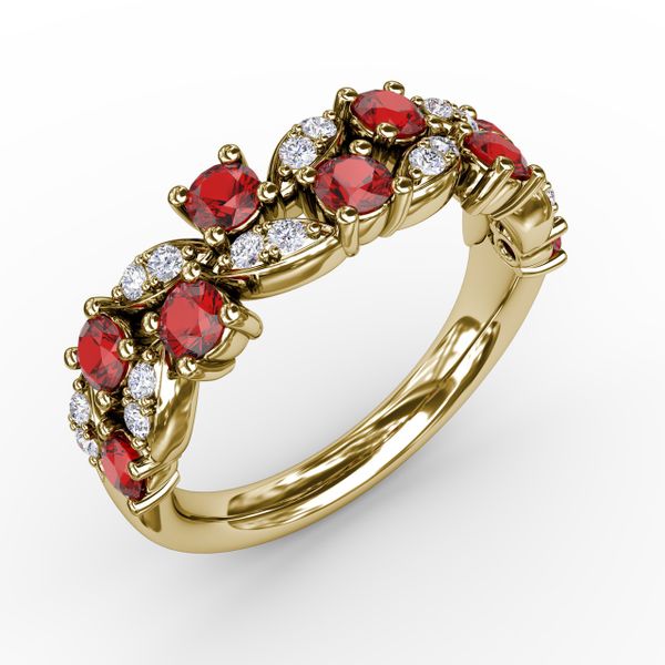 Marquise Ruby and Diamond Ring  Image 2 Gaines Jewelry Flint, MI