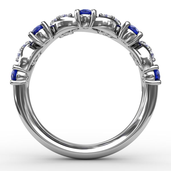 Marquise Sapphire and Diamond Ring  Image 3 Bell Jewelers Murfreesboro, TN