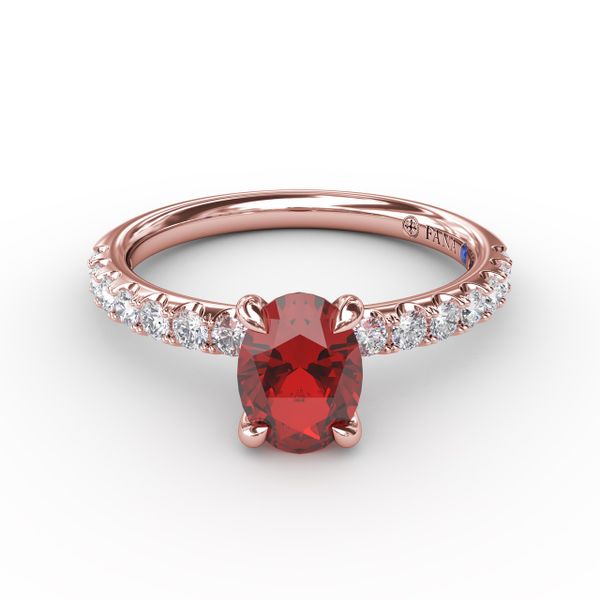 Striking Solitaire Ruby And Diamond Ring  Jacqueline's Fine Jewelry Morgantown, WV