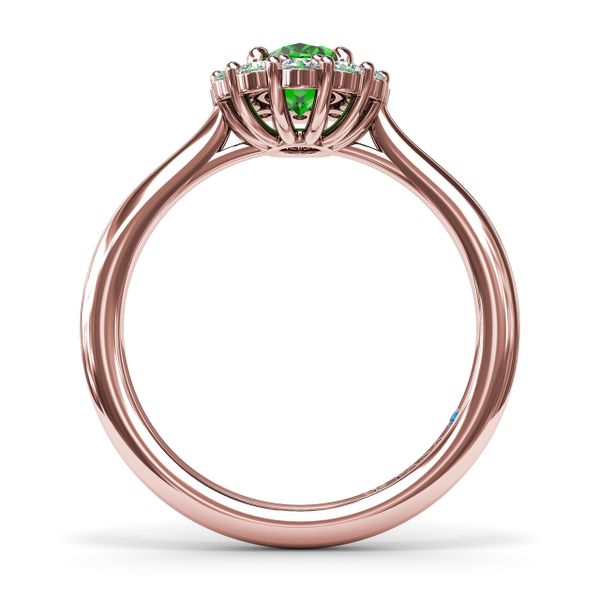 Dazzling Emerald and Diamond Ring  Image 3 S. Lennon & Co Jewelers New Hartford, NY