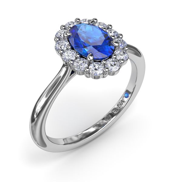 Dazzling Sapphire and Diamond Ring  Image 2 The Diamond Center Claremont, CA