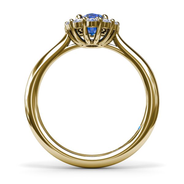Dazzling Sapphire and Diamond Ring  Image 3 Parris Jewelers Hattiesburg, MS