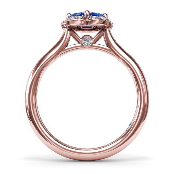 Floral Sapphire and Diamond Ring Image 3 Graham Jewelers Wayzata, MN