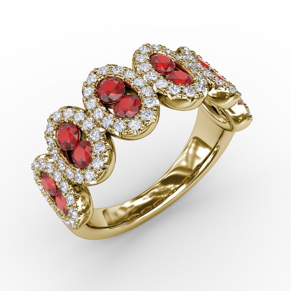 Think Like A Queen Ruby and Diamond Ring Image 2 Shannon Jewelers Spring, TX