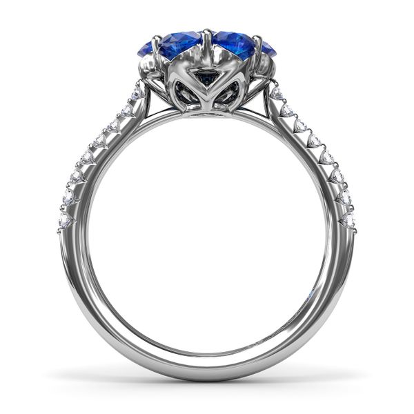 Blossoming Sapphire And Diamond Ring  Image 3 Lake Oswego Jewelers Lake Oswego, OR