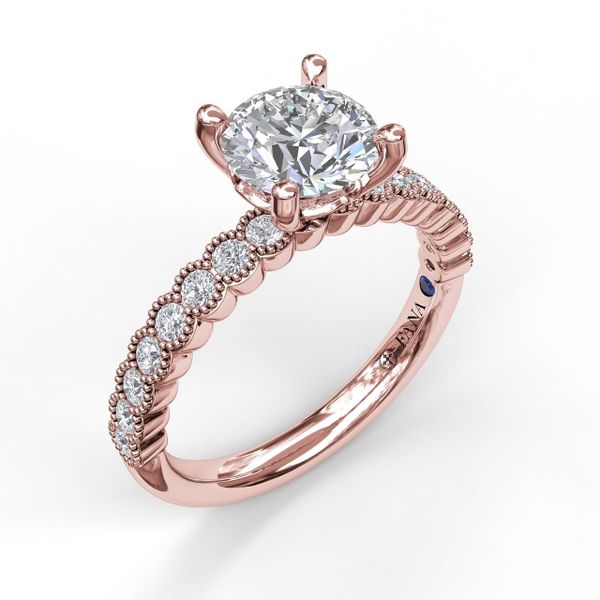 Diamond Engagement Ring with a Delicate Milgrain Edge Parris Jewelers Hattiesburg, MS