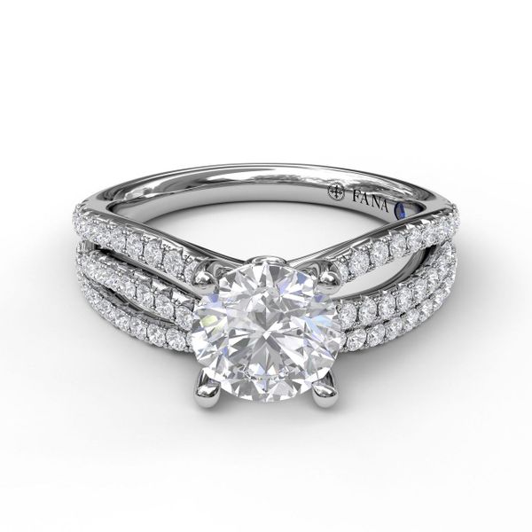Enchanting Wave Band Engagement Ring Image 3 Almassian Jewelers, LLC Grand Rapids, MI