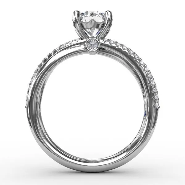 Contemporary Solitaire Diamond Ring