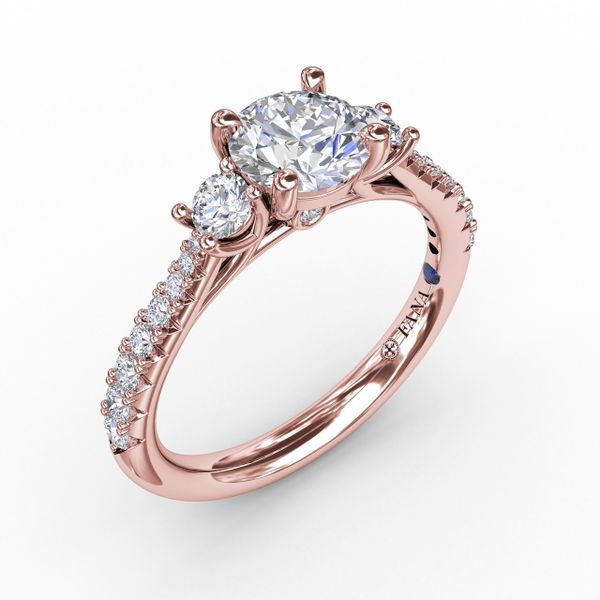 Classic Three Stone Engagement Ring Cornell's Jewelers Rochester, NY