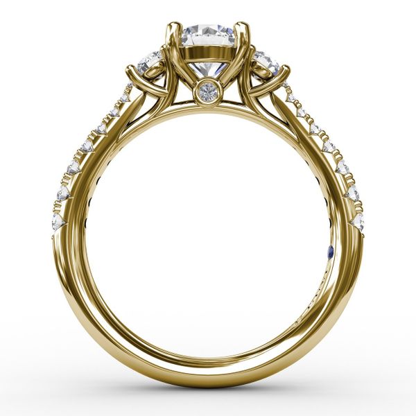 Classic Three Stone Engagement Ring Image 2 P.K. Bennett Jewelers Mundelein, IL