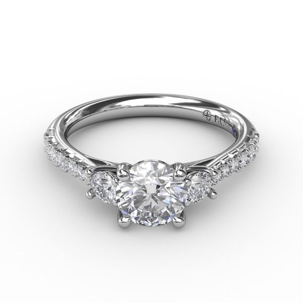 Classic Three Stone Engagement Ring Image 3 Shannon Jewelers Spring, TX