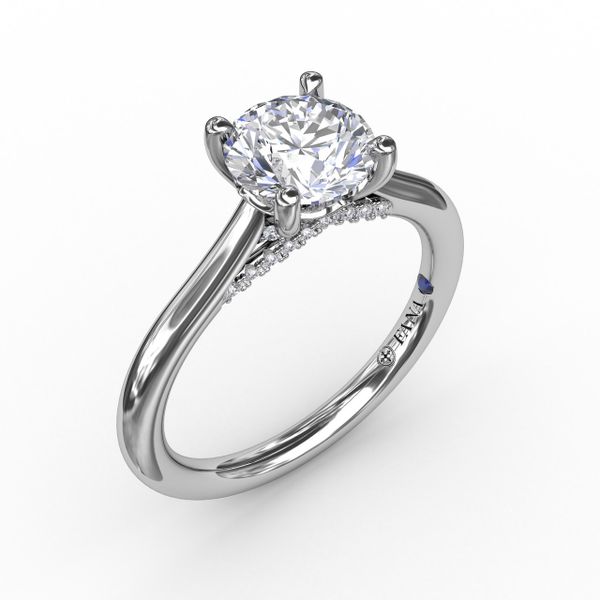 Classic Diamond Engagement Ring Gaines Jewelry Flint, MI