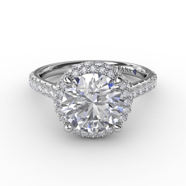 Contemporary Round Diamond Triple Halo Engagement Ring Image 3 Reed & Sons Sedalia, MO