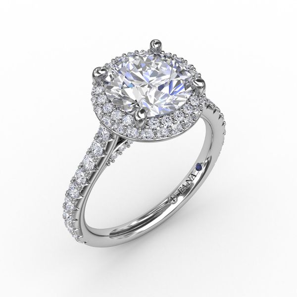 Contemporary Round Diamond Triple Halo Engagement Ring Jacqueline's Fine Jewelry Morgantown, WV