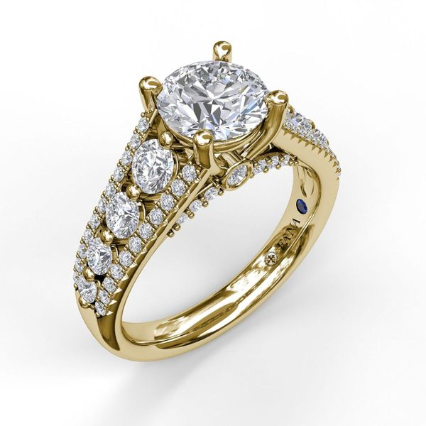 18K Yellow Gold Twisted Engagement Ring | Barkev's