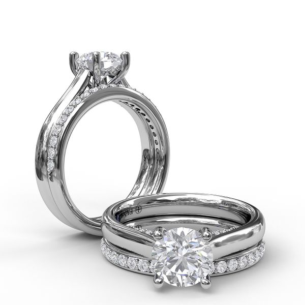 Love Forever Solitaire With Surprise Diamonds Engagement Ring Image 4 S. Lennon & Co Jewelers New Hartford, NY