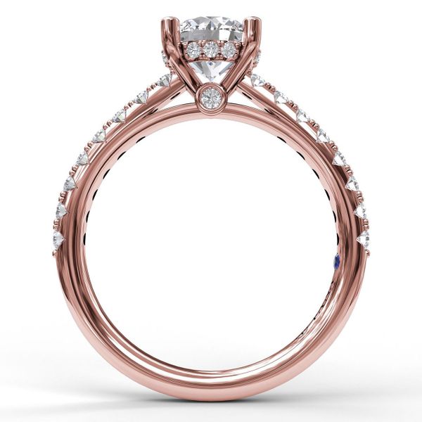 Timeless Single Row Engagement Ring Image 2 S. Lennon & Co Jewelers New Hartford, NY