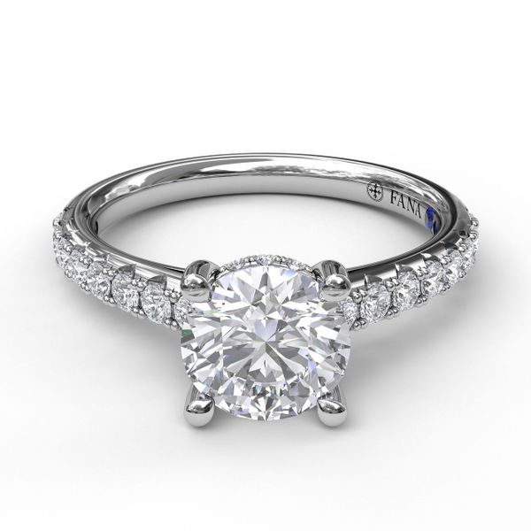 Timeless Single Row Engagement Ring Image 3 John Herold Jewelers Randolph, NJ