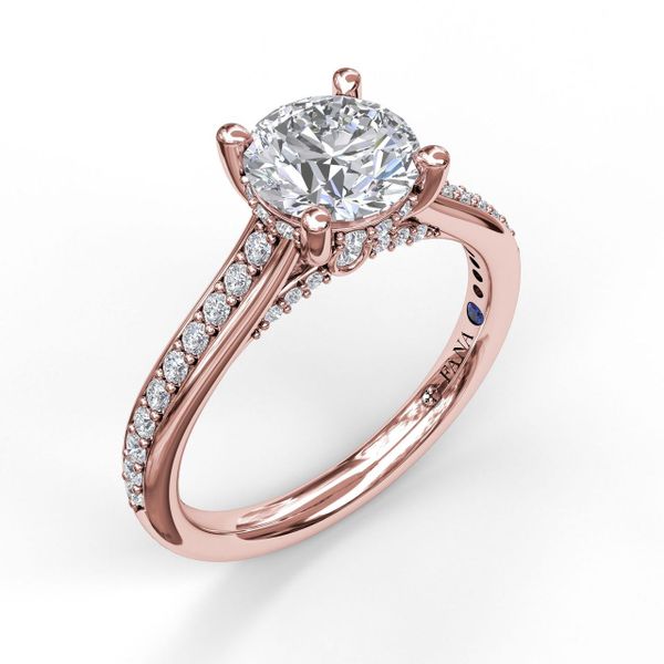 Single Row Detailed Engagement Ring Almassian Jewelers, LLC Grand Rapids, MI