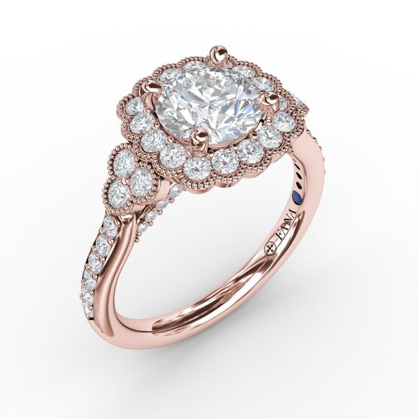 Brilliant-Cut 3/8ctw. Diamond Composite Accent Engagement Ring in 10k White  Gold
