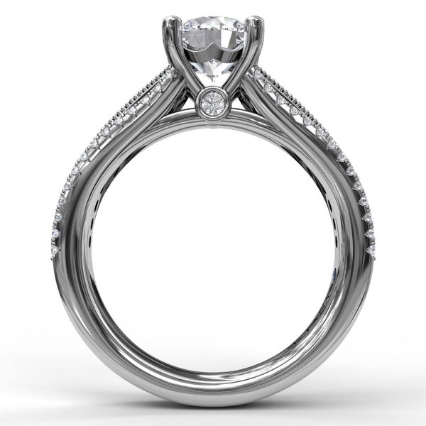Three Row Stepped Engagement Ring Image 2 Almassian Jewelers, LLC Grand Rapids, MI