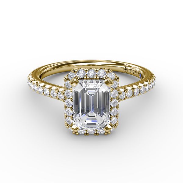 Emerald Cut Diamond Ring  Image 2 Gaines Jewelry Flint, MI