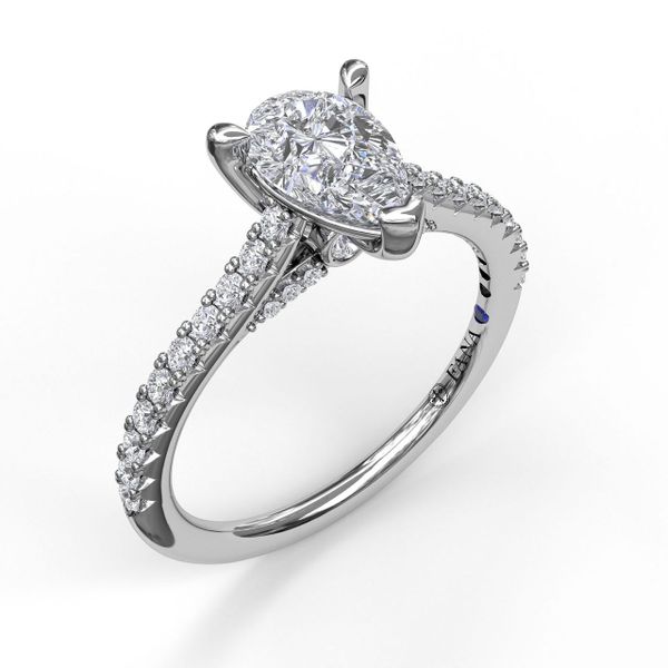 Classic Diamond Engagement Ring with Beautiful Side Detail John Herold Jewelers Randolph, NJ