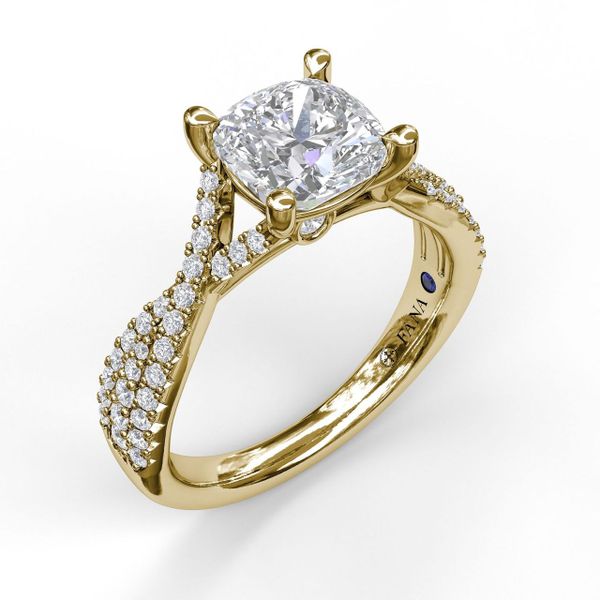 Twist Diamond Engagement Ring Almassian Jewelers, LLC Grand Rapids, MI