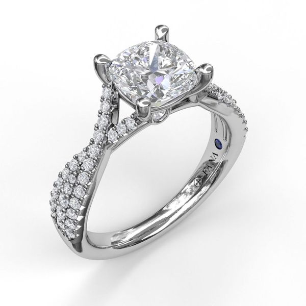 Twist Diamond Engagement Ring Parris Jewelers Hattiesburg, MS