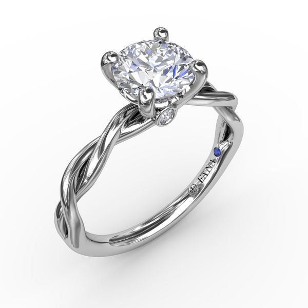 Elegantly Twisted Engagement Ring  Gaines Jewelry Flint, MI