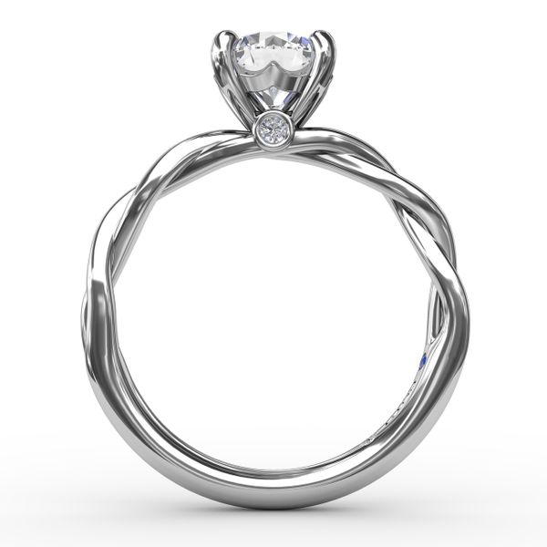 Elegantly Twisted Engagement Ring  Image 3 Castle Couture Fine Jewelry Manalapan, NJ
