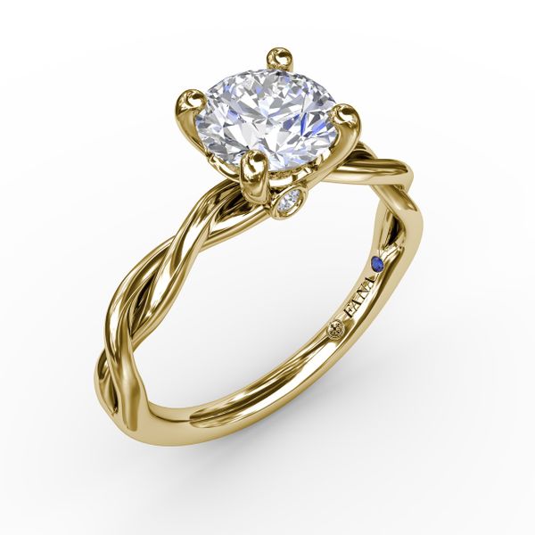 Elegantly Twisted Engagement Ring  John Herold Jewelers Randolph, NJ