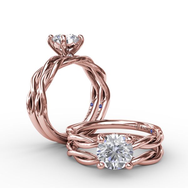 Elegantly Twisted Engagement Ring  Image 4 Harris Jeweler Troy, OH