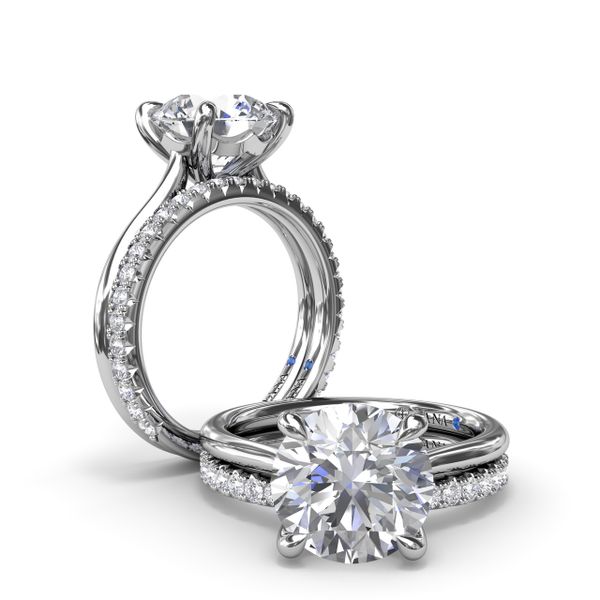 Precious Solitaire Diamond Engagement Ring  Image 4 Perry's Emporium Wilmington, NC
