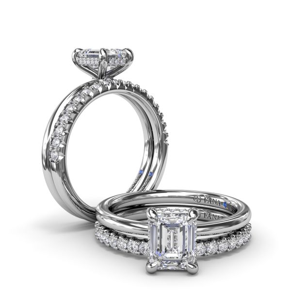Exceptionally Striking Diamond Engagement Ring  Image 4 S. Lennon & Co Jewelers New Hartford, NY