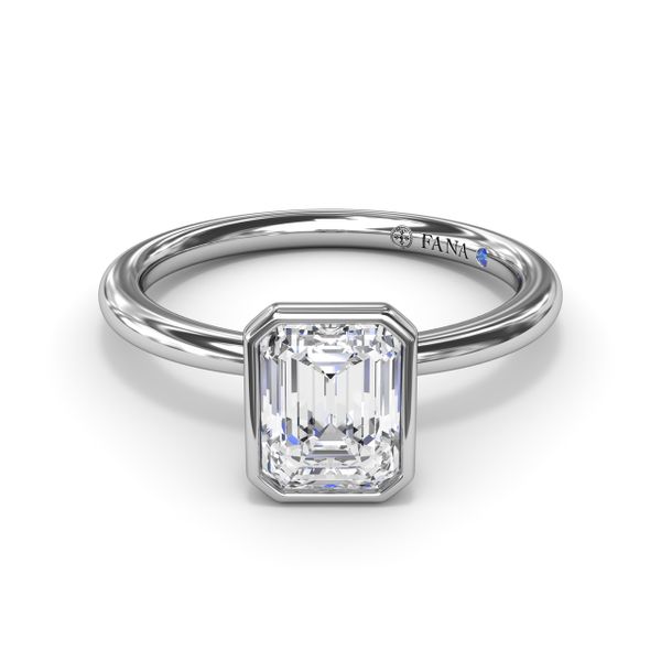 Modest Solitaire Diamond Engagement Ring  Image 2 Milano Jewelers Pembroke Pines, FL